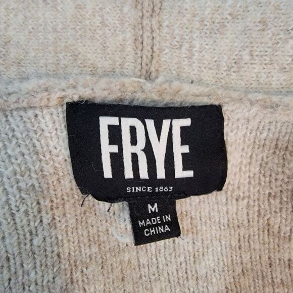 Frye Southwest Print Open Front Cardigan Sweater Medium - Picture 4 of 5